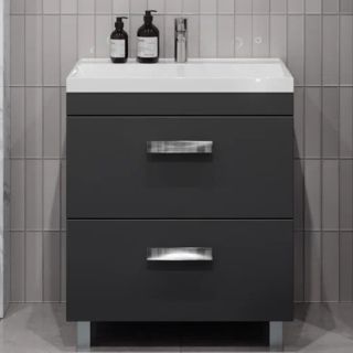 Тумба под раковину напольная Velvex Orlando tn.ORL.CLA.70.2Y графит, 70 см